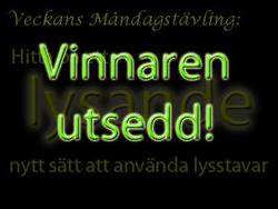 Vinnaren av tävlingen med Glowsticks.se