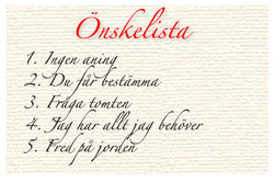 Skriva sin egen önskelista - 9 bra tips