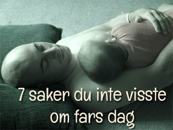 7 saker du inte visste om fars dag