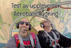 Test och recension av upplevelsepresenten Aerobaticflygning (akrobatflyg)
