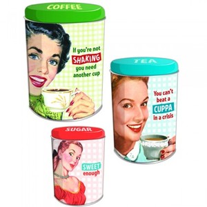Burkset – kaffe, te och socker burkset