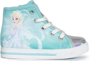 Turkosa Elsa-sneakers Snygga Frost-sneakers i turkost och silver